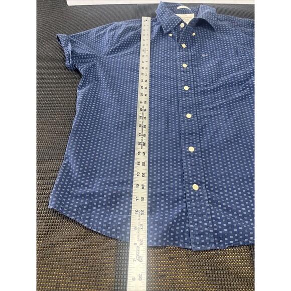 Abercrombie & Fitch Shirt Adult XXL Blue Button Up Short‎ Sleeve Lightweight - Picture 3 of 6